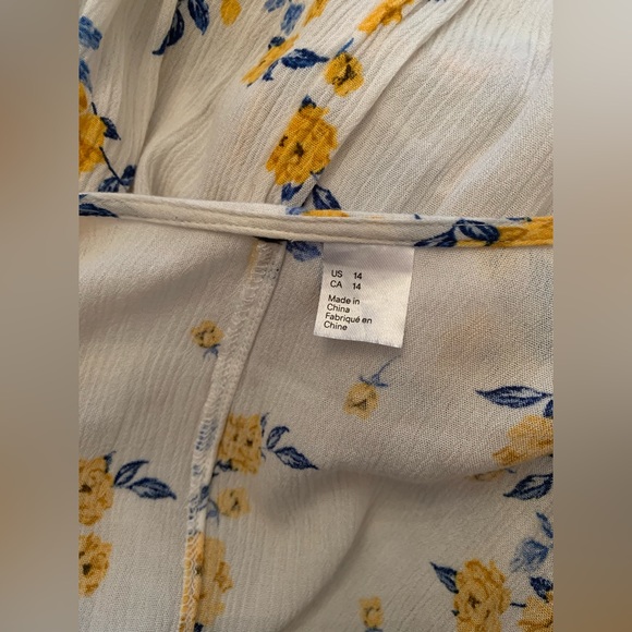 Vintage Crinkled Fabric Floral Patterned Wrap Dress size 14 fits like a 12 EUC - Picture 10 of 10